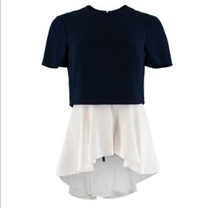 Alexander McQueen Navy & White Top